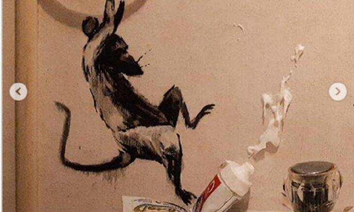 Na quarentena, Banksy revela novo trabalho feito em casa