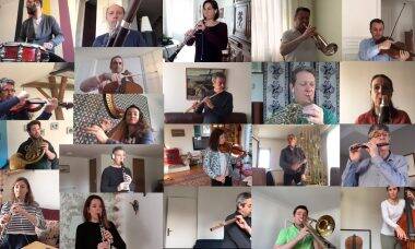 Isolados, músicos franceses tocam o Bolero de Ravel em video