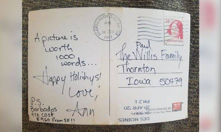 Coronavírus faz homem receber cartão postal de 1987