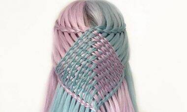 Adolescente cria penteados impressionantes que parecem padrões de crochê