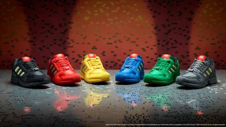 Adidas lança tênis com cores inspiradas nos blocos da Lego