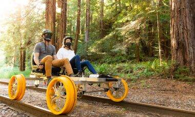 Bicicleta ferroviária vira opção de transporte limpo em rota turística nos EUA