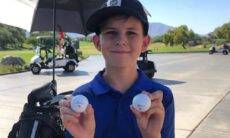 Uma chance em 67 milhões: golfista de 11 anos acerta dois buracos em duas tacadas